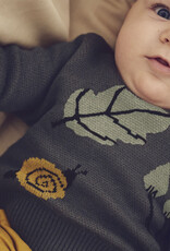 Green Cotton Forest Knit Sweater