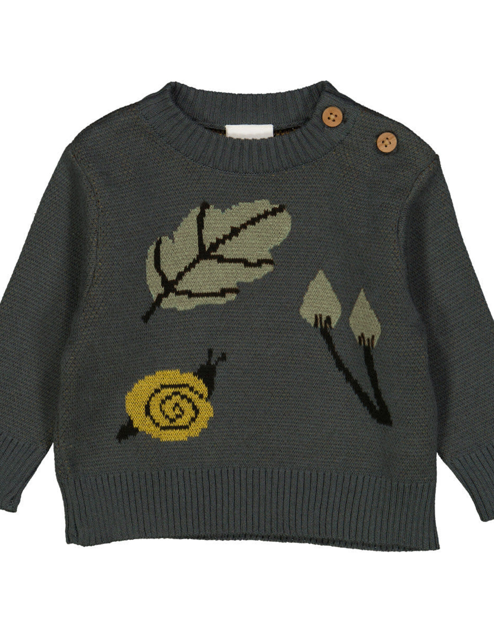 Green Cotton Forest Knit Sweater
