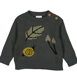 Green Cotton Forest Knit Sweater