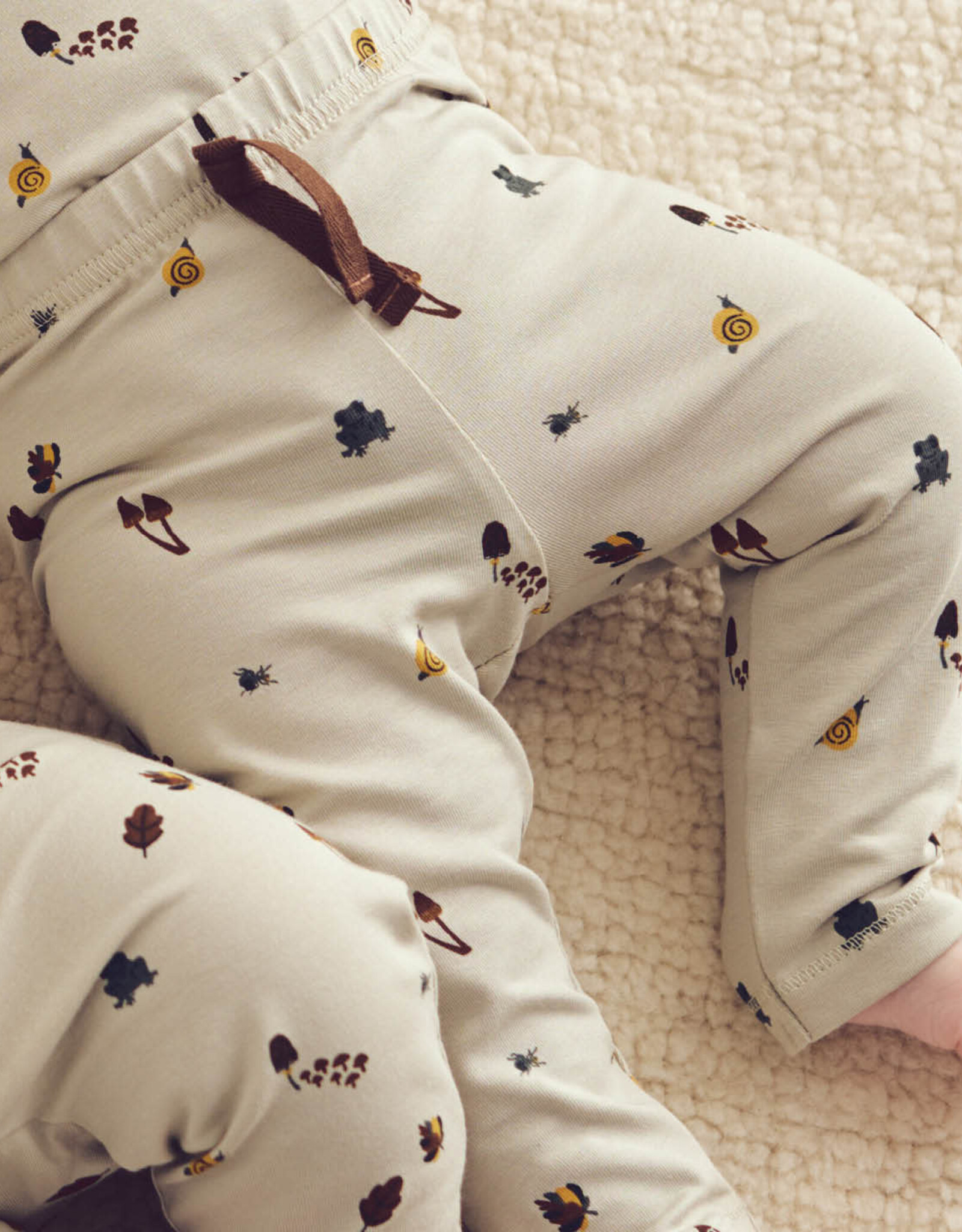 Green Cotton Forest leggings baby