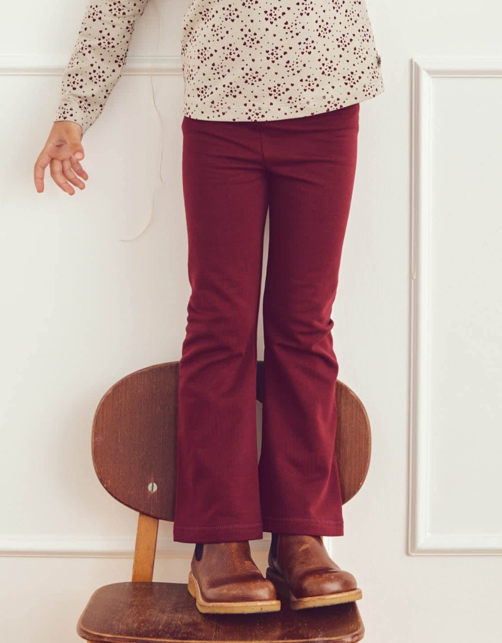 Green Cotton Cozy me sweat flared pants