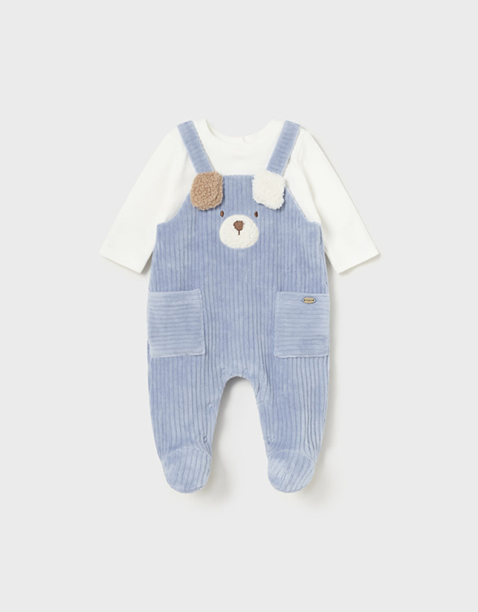 Mayoral Sky Teddy Cord Romper