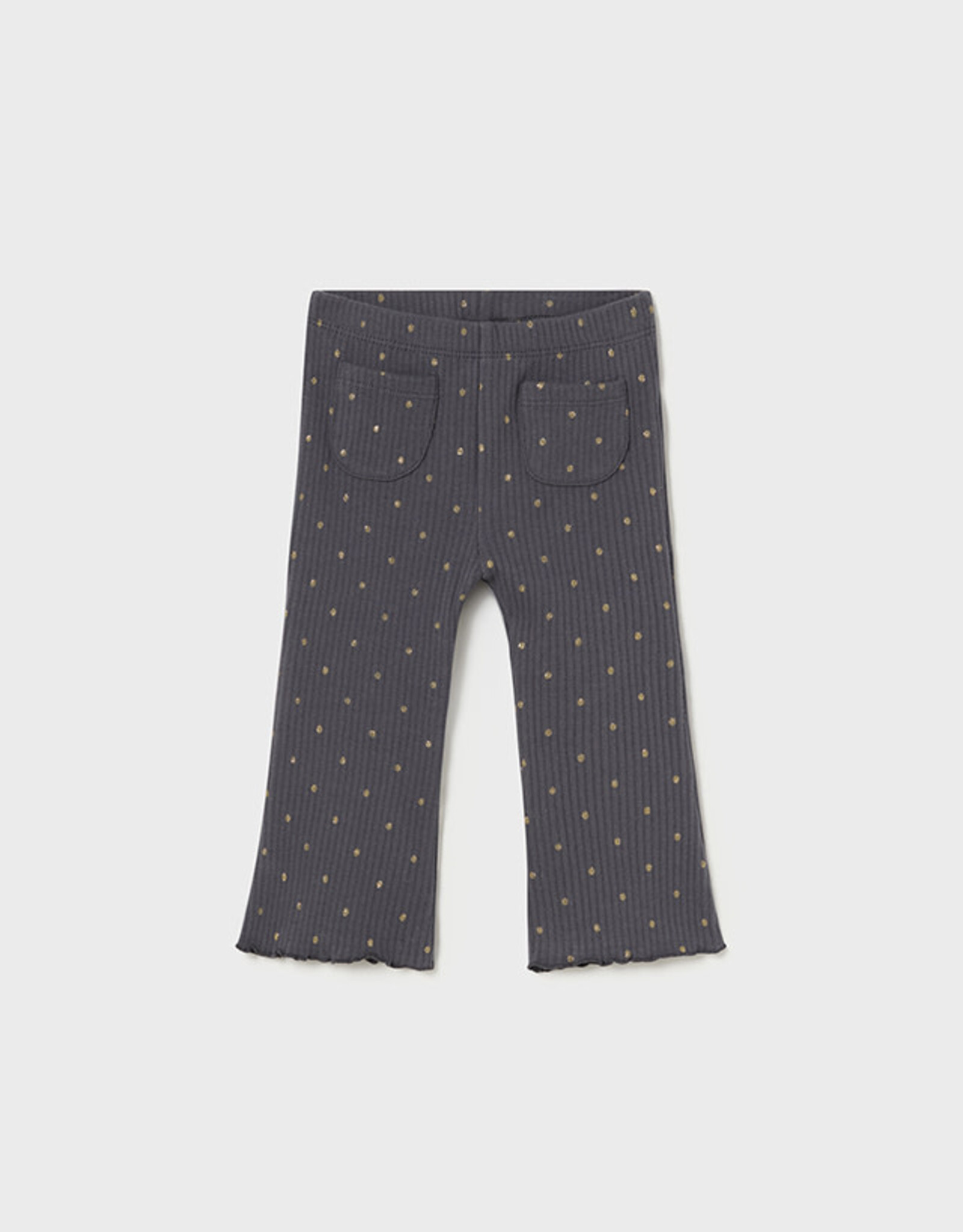 Mayoral Charcoal Polka Dot Flare Legging
