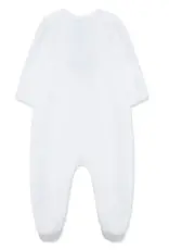 Little Me Holly Bear Velour 2-way Zip Footie
