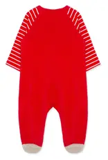 Little Me Toy Bear Velour 2-way Zip Footie