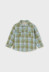 Mayoral Warm Forest Flannel Button Shirt