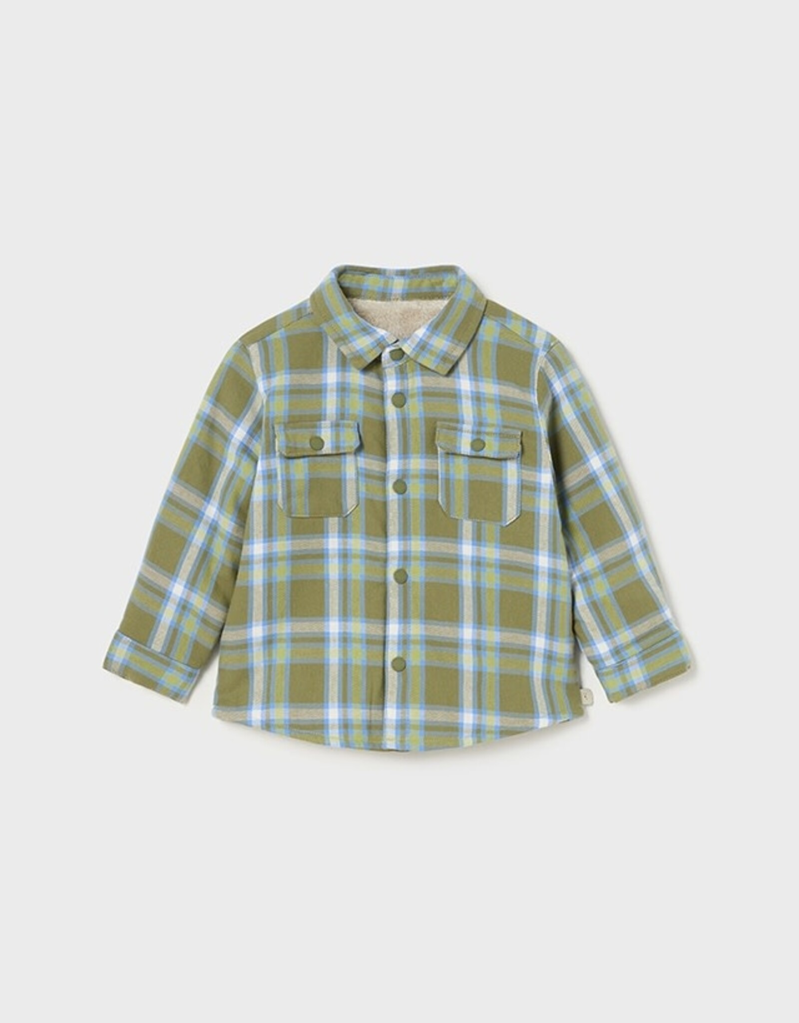 Mayoral Warm Forest Flannel Button Shirt