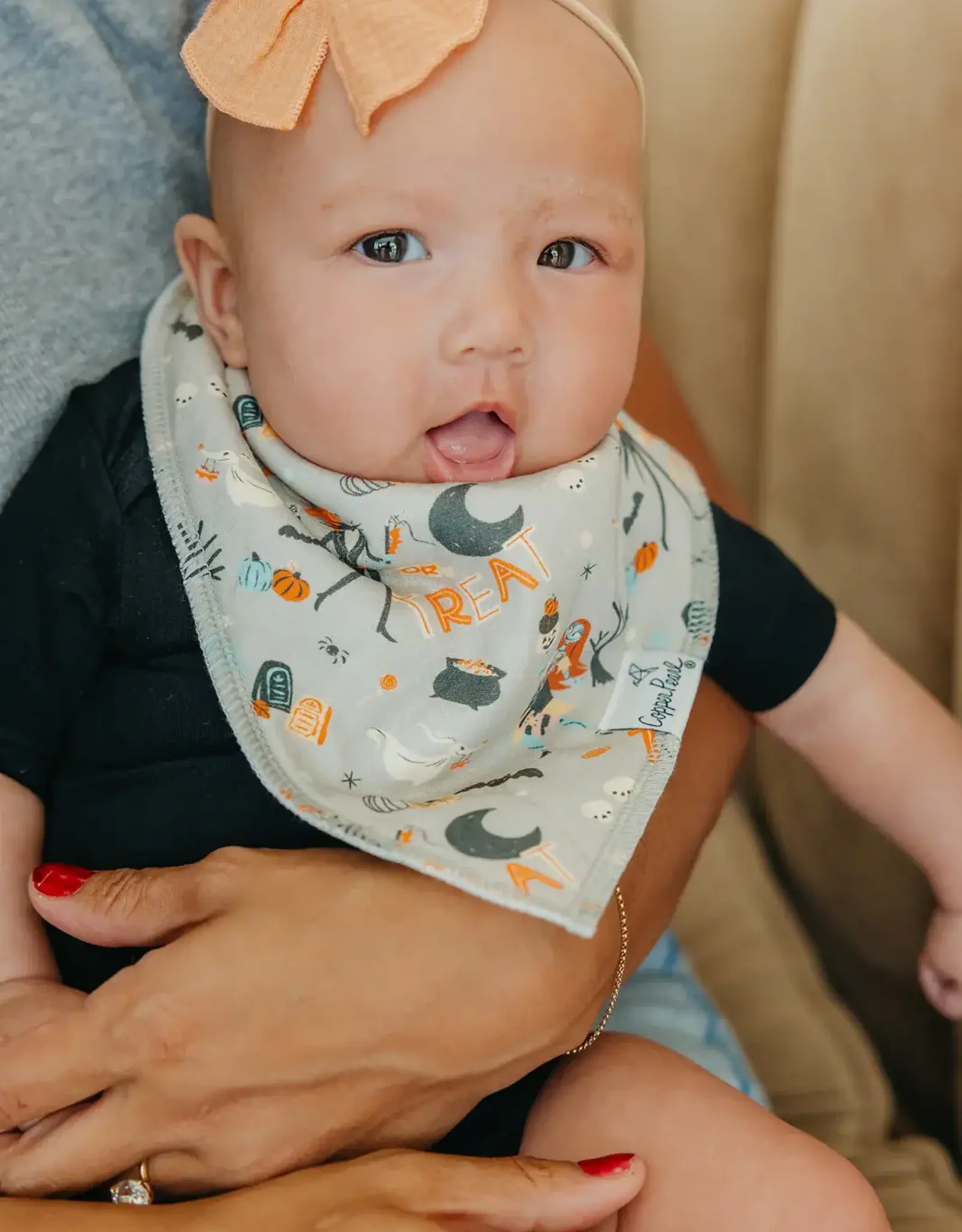 Copper Pearl Nightmare Before Christmas Bandana Bibs