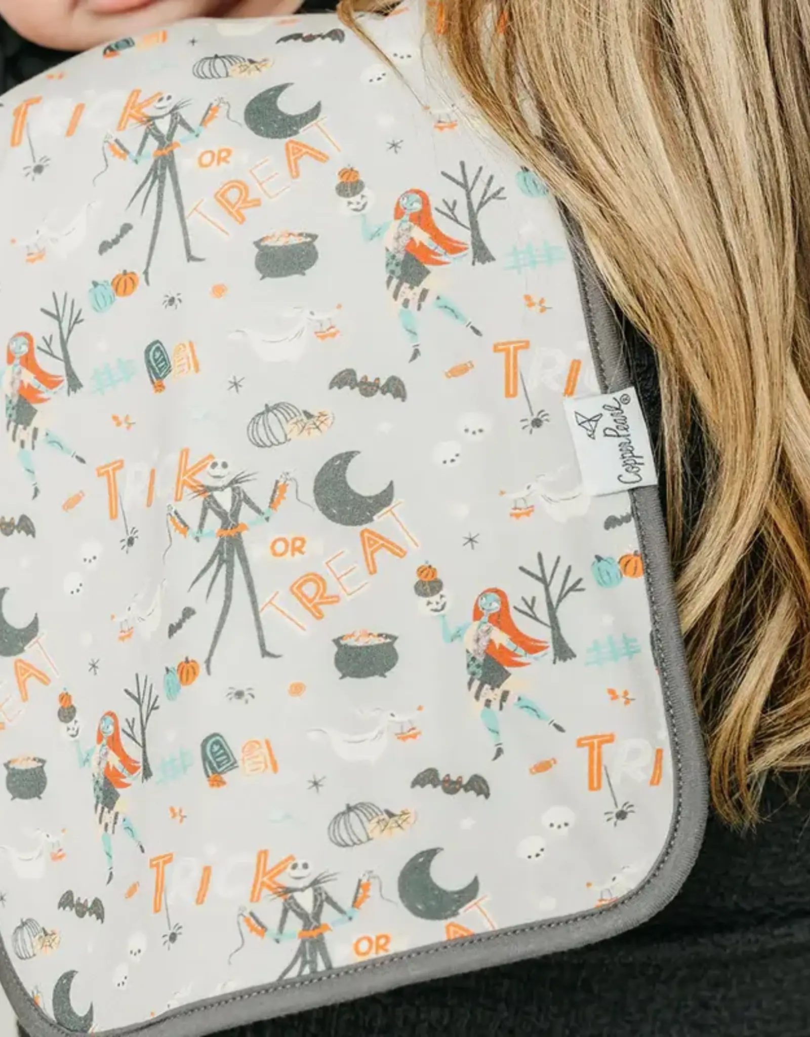 Copper Pearl Nightmare Before Christmas Burp Cloths