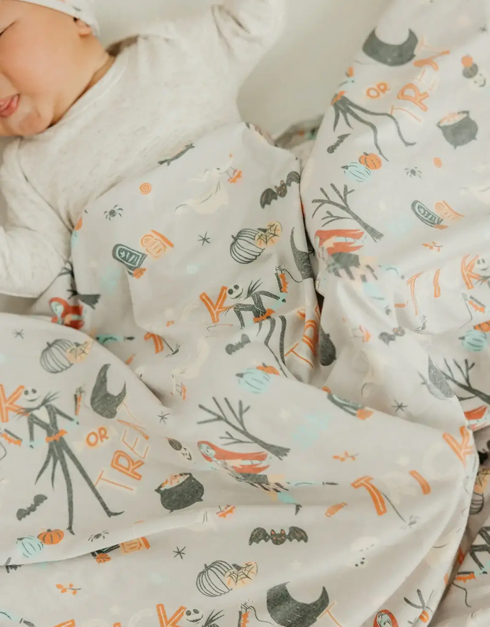 Copper Pearl Nightmare Before Christmas Swaddle Blanket