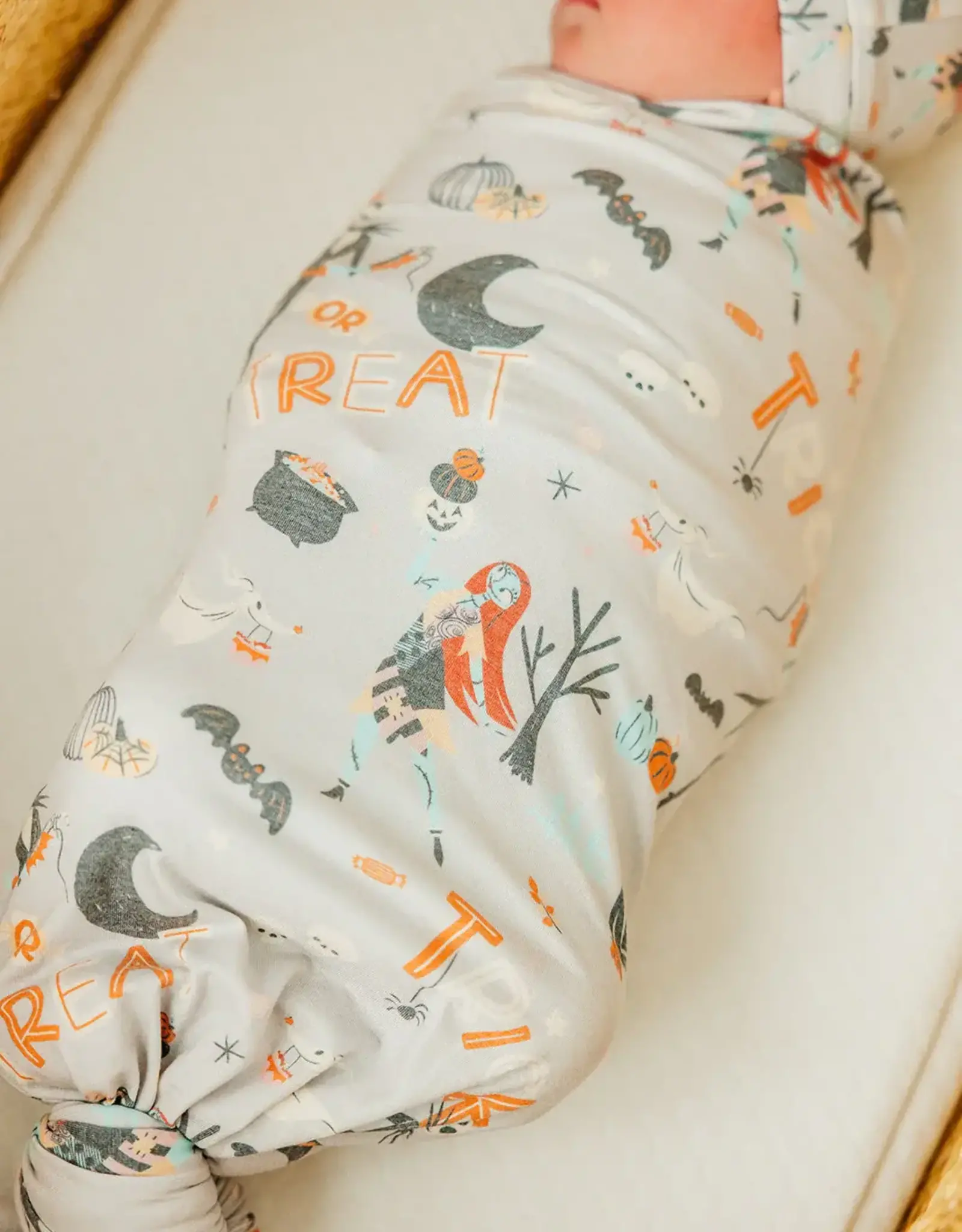 Copper Pearl Nightmare Before Christmas Swaddle Blanket