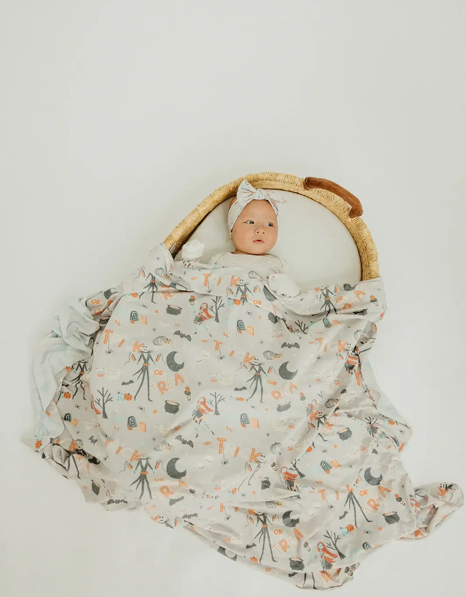 Copper Pearl Nightmare Before Christmas Swaddle Blanket