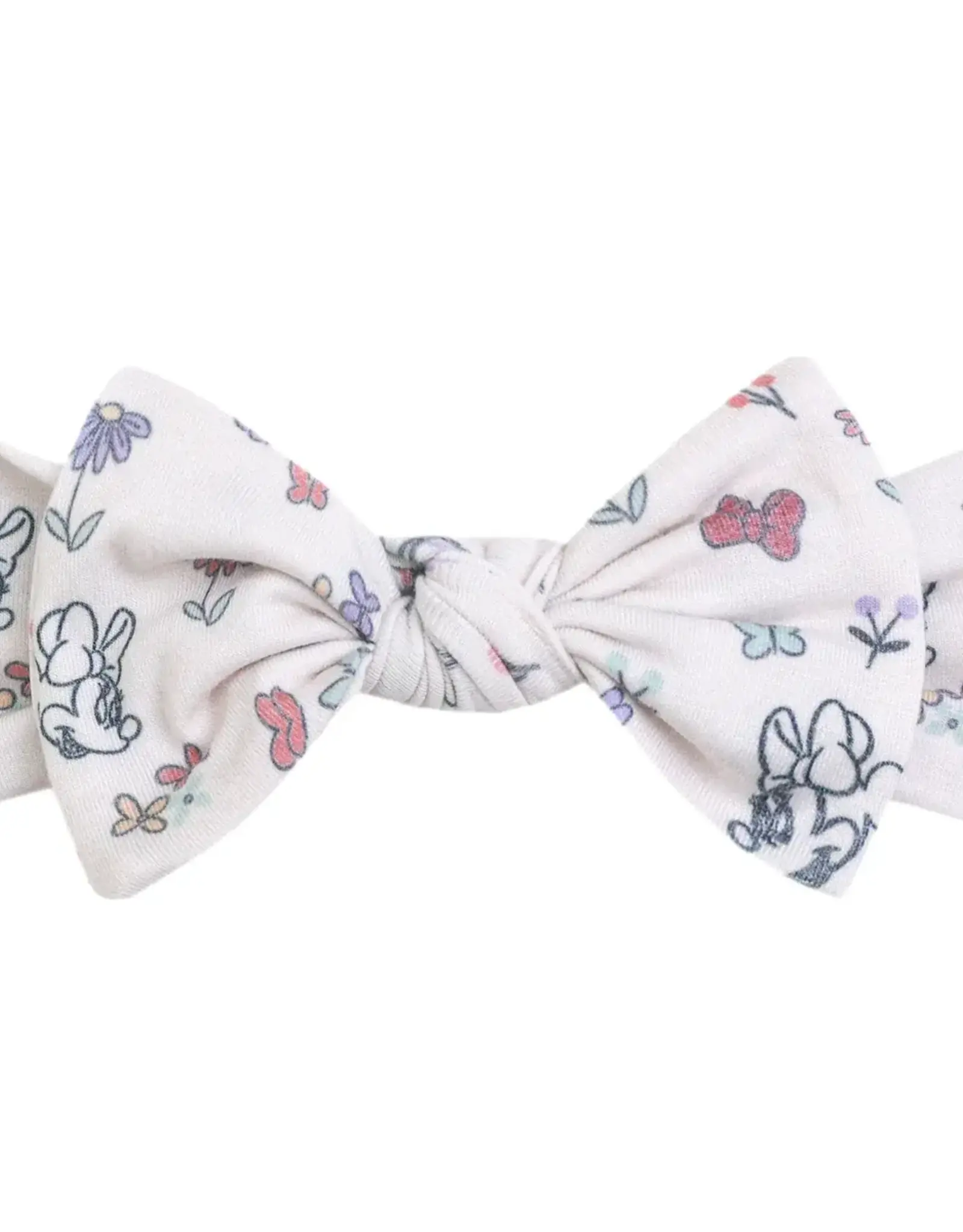 Copper Pearl Minnie Mouse Bowquet Knit Headband