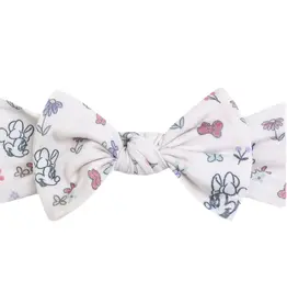 Copper Pearl Minnie Mouse Bowquet Knit Headband