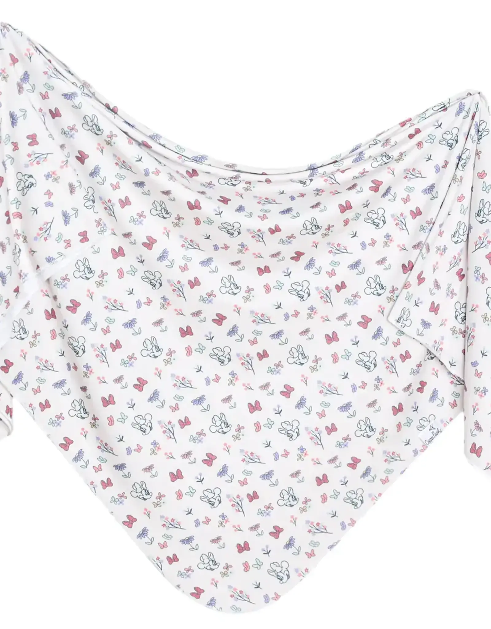 Copper Pearl Minnie Mouse Bowquet Swaddle Blanket