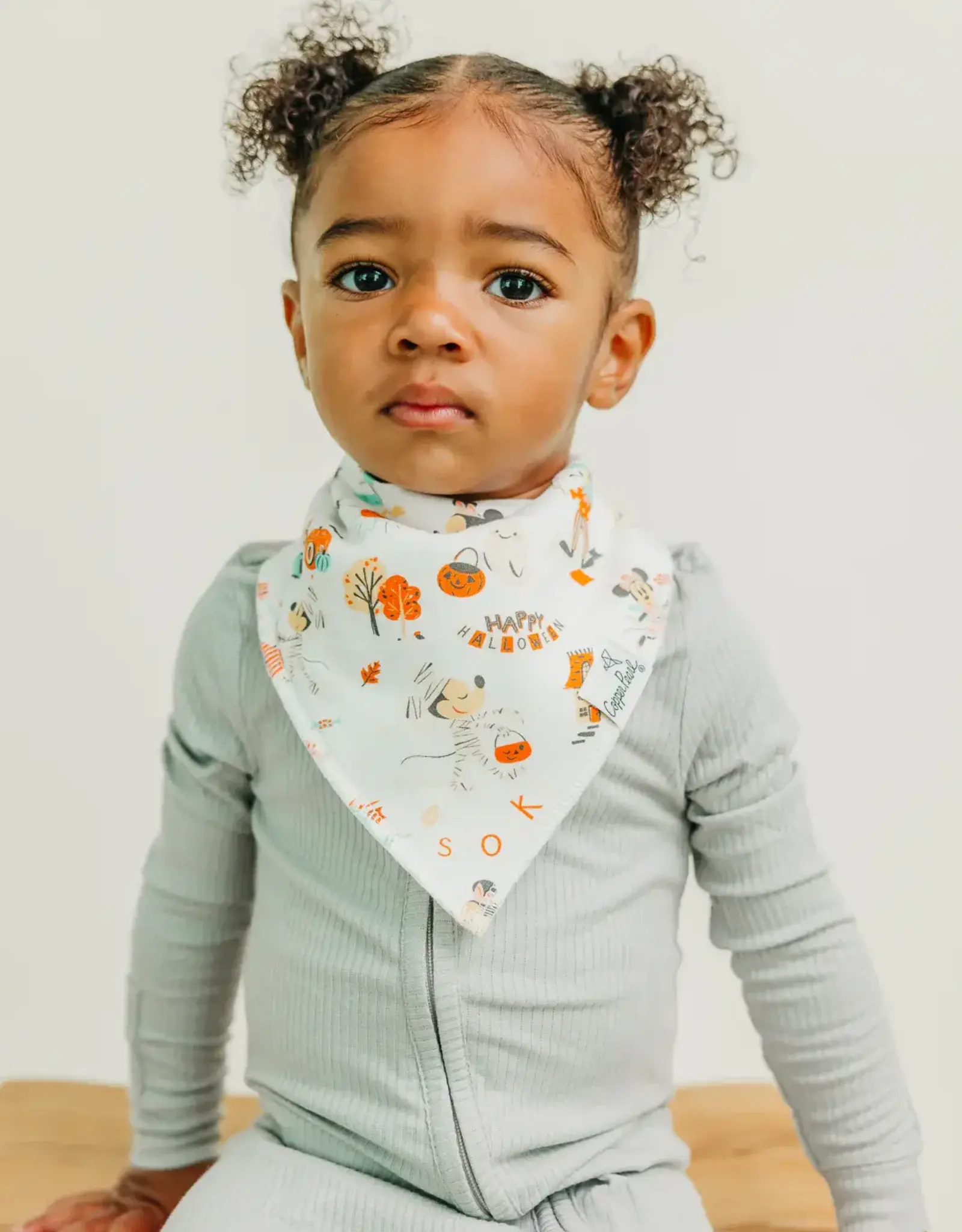 Copper Pearl Mickey Mouse's Boo Bash Bandana Bibs