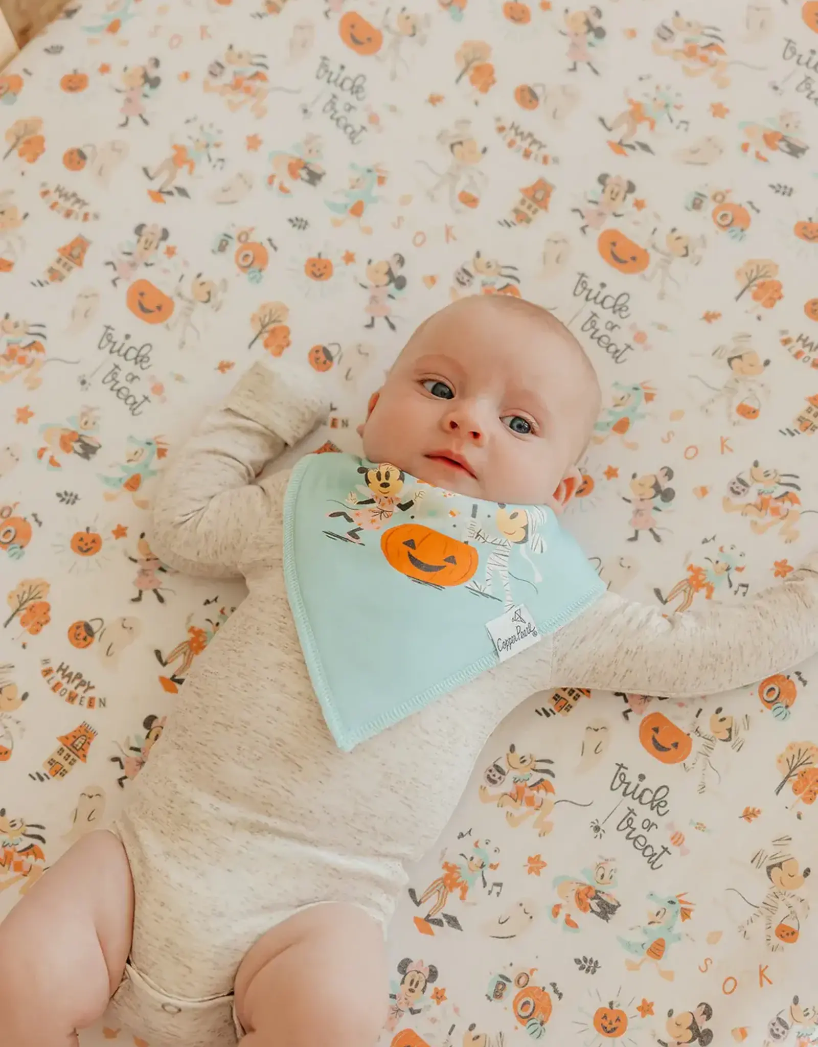 Copper Pearl Mickey Mouse's Boo Bash Bandana Bibs