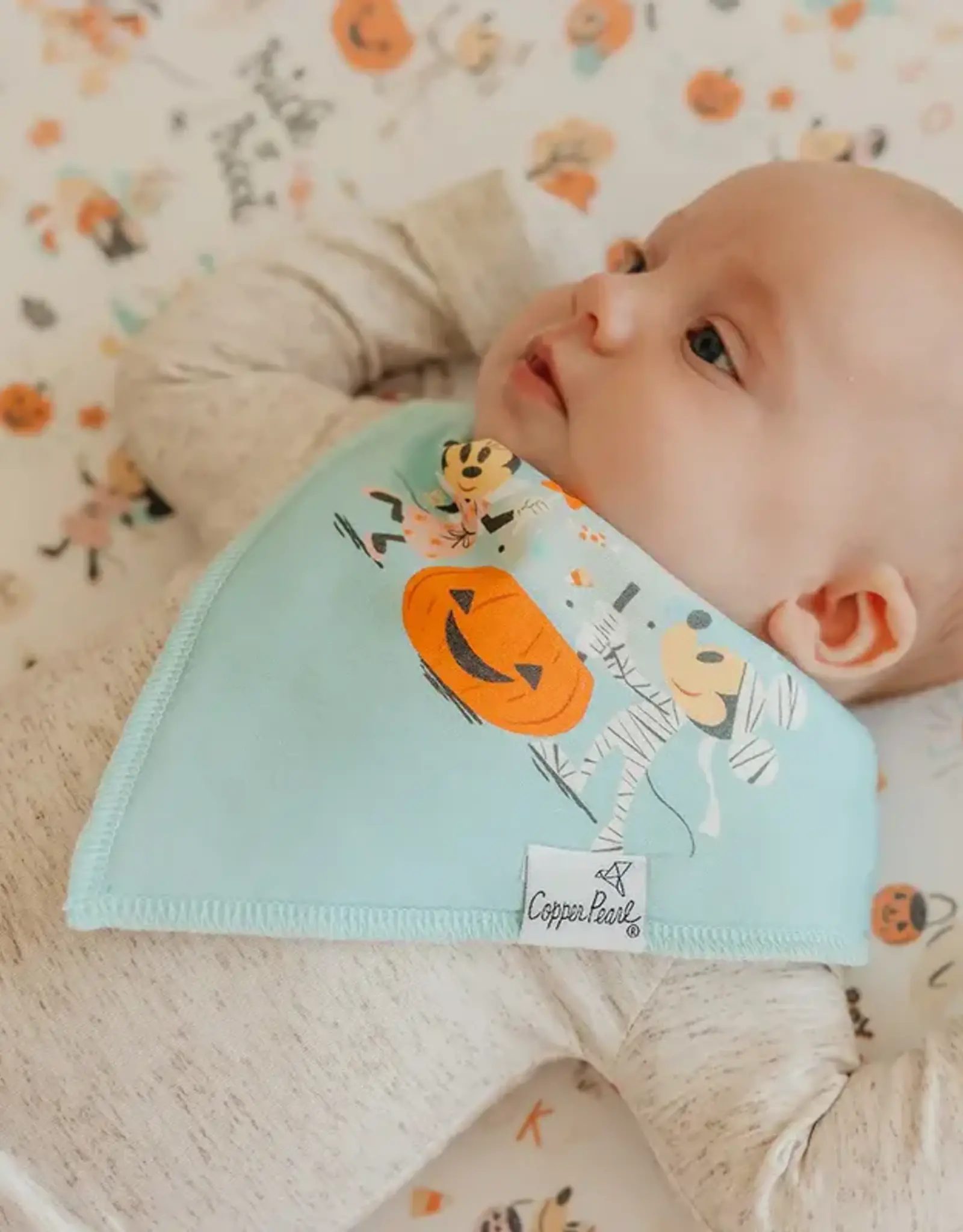 Copper Pearl Mickey Mouse's Boo Bash Bandana Bibs