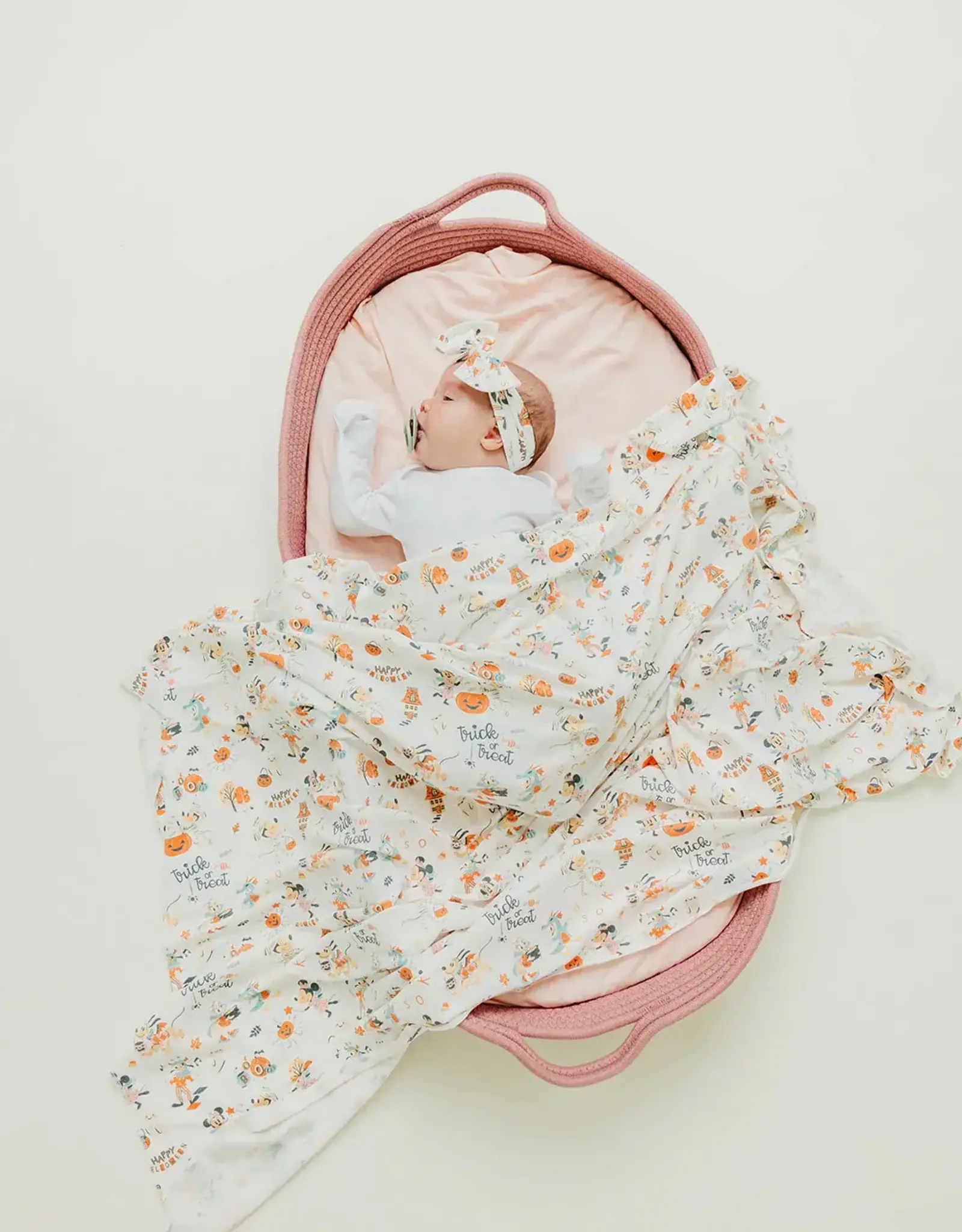 Copper Pearl Mickey Mouse's Boo Bash Swaddle Blanket