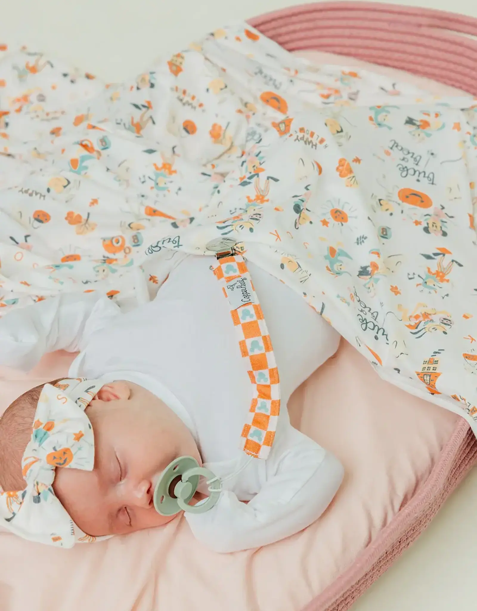 Copper Pearl Mickey Mouse's Boo Bash Swaddle Blanket