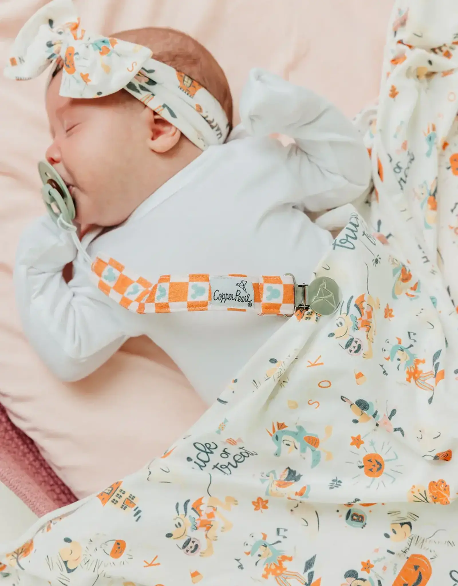 Copper Pearl Mickey Mouse's Boo Bash Swaddle Blanket