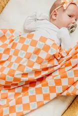 Copper Pearl Mickey Mouse Check Swaddle Blanket