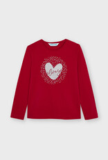 Mayoral "Always" Red Heart Shirt