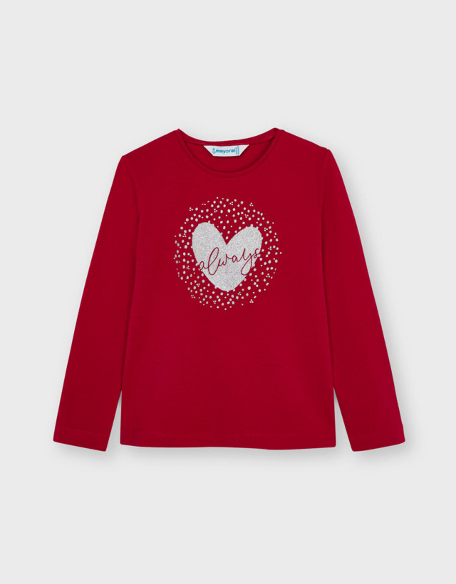 Mayoral "Always" Red Heart Shirt