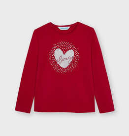 Mayoral "Always" Red Heart Shirt