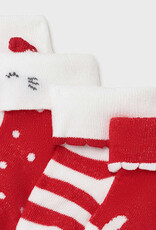 Mayoral 4 Piece Set Socks - Red