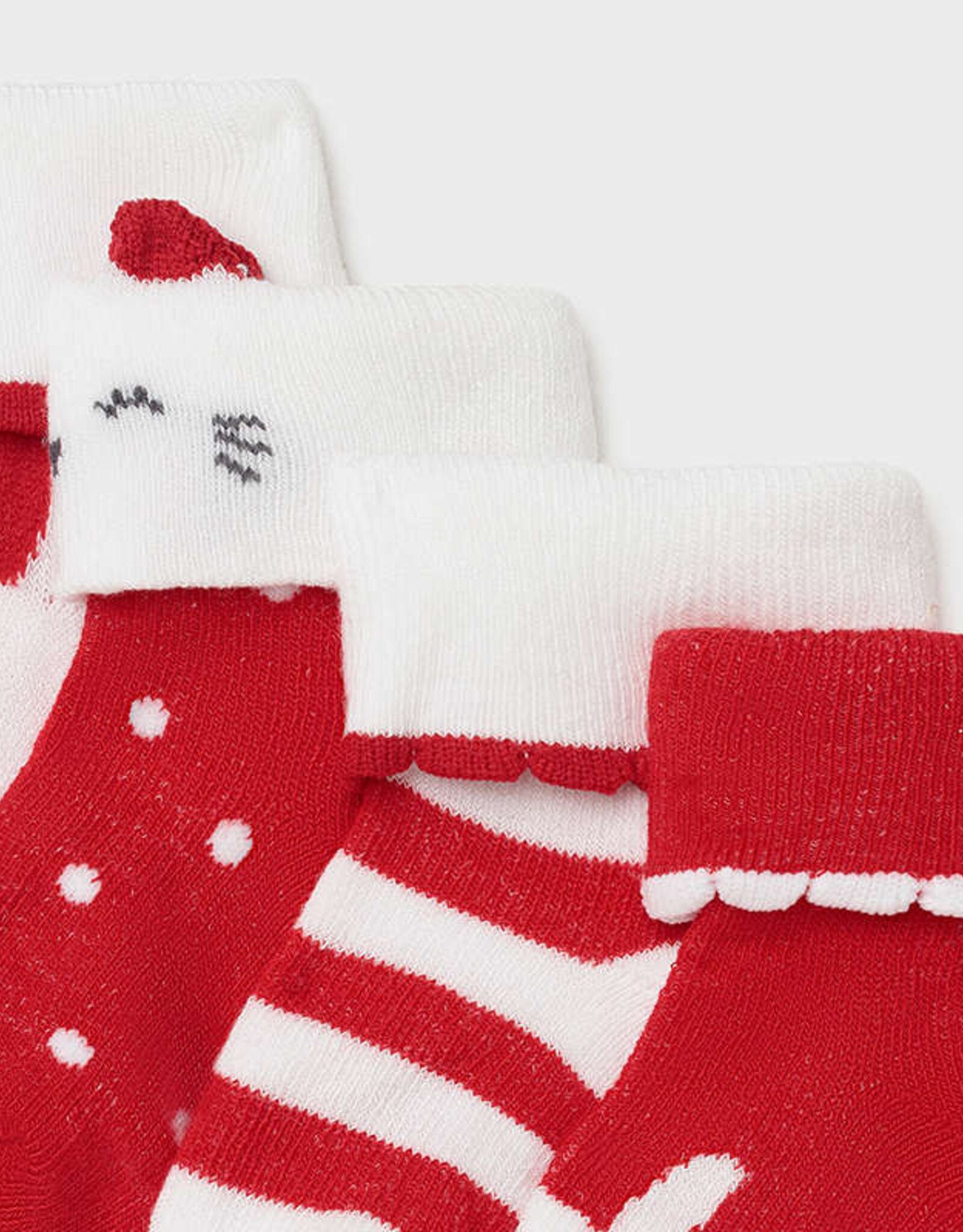Mayoral 4 Piece Set Socks - Red