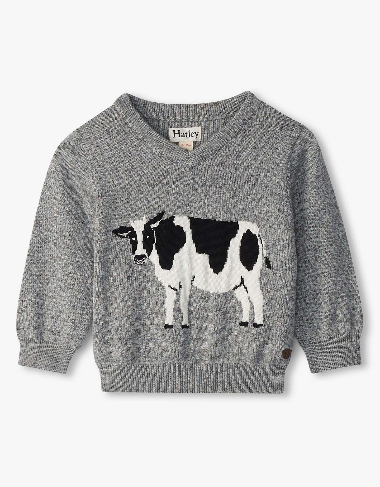 Milk Cow V-neck Sweater
