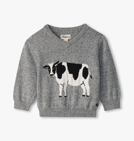 Milk Cow V-neck Sweater