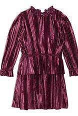 Deux Par Deux Crushed Violet Crinkle Dress