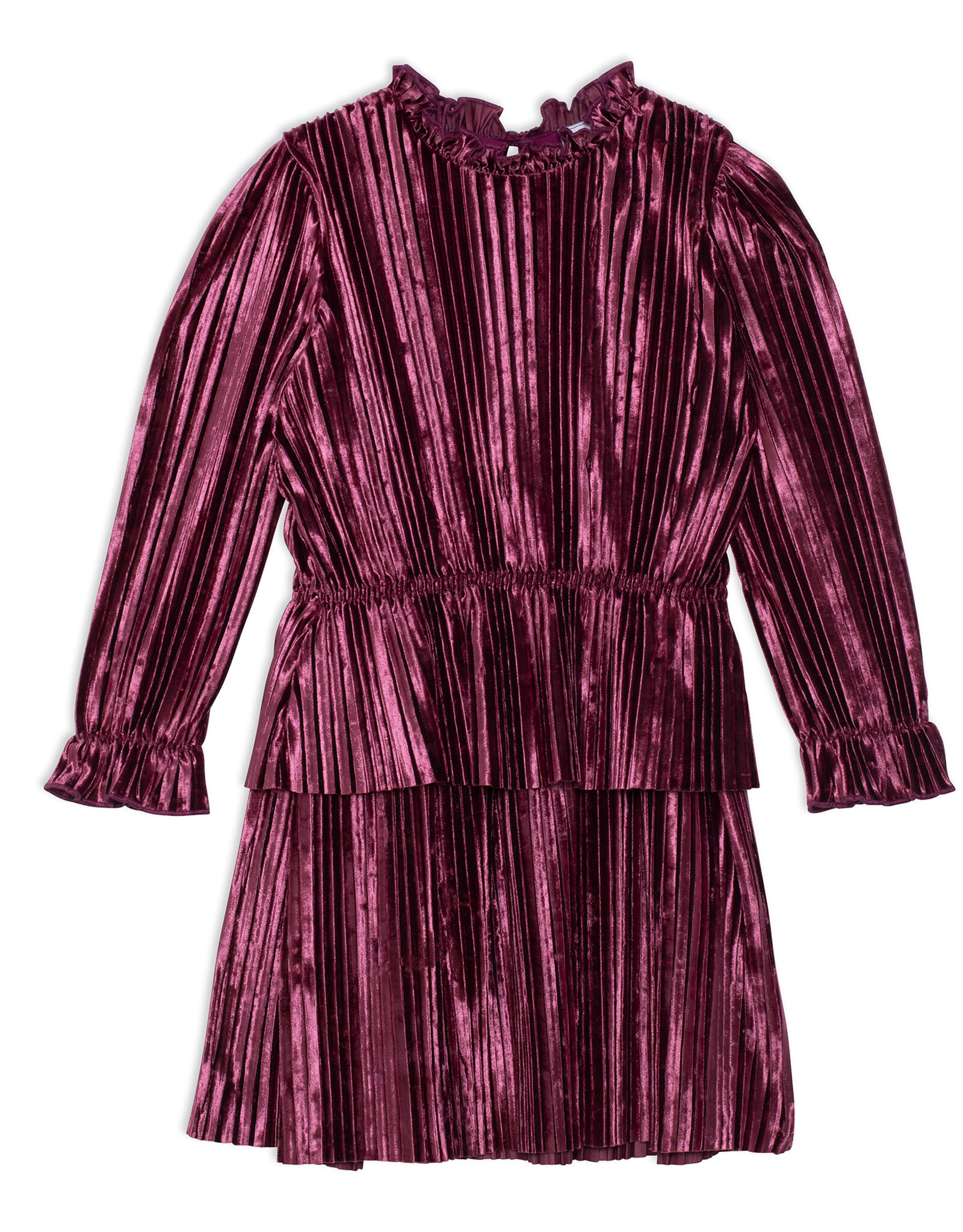 Deux Par Deux Crushed Violet Crinkle Dress