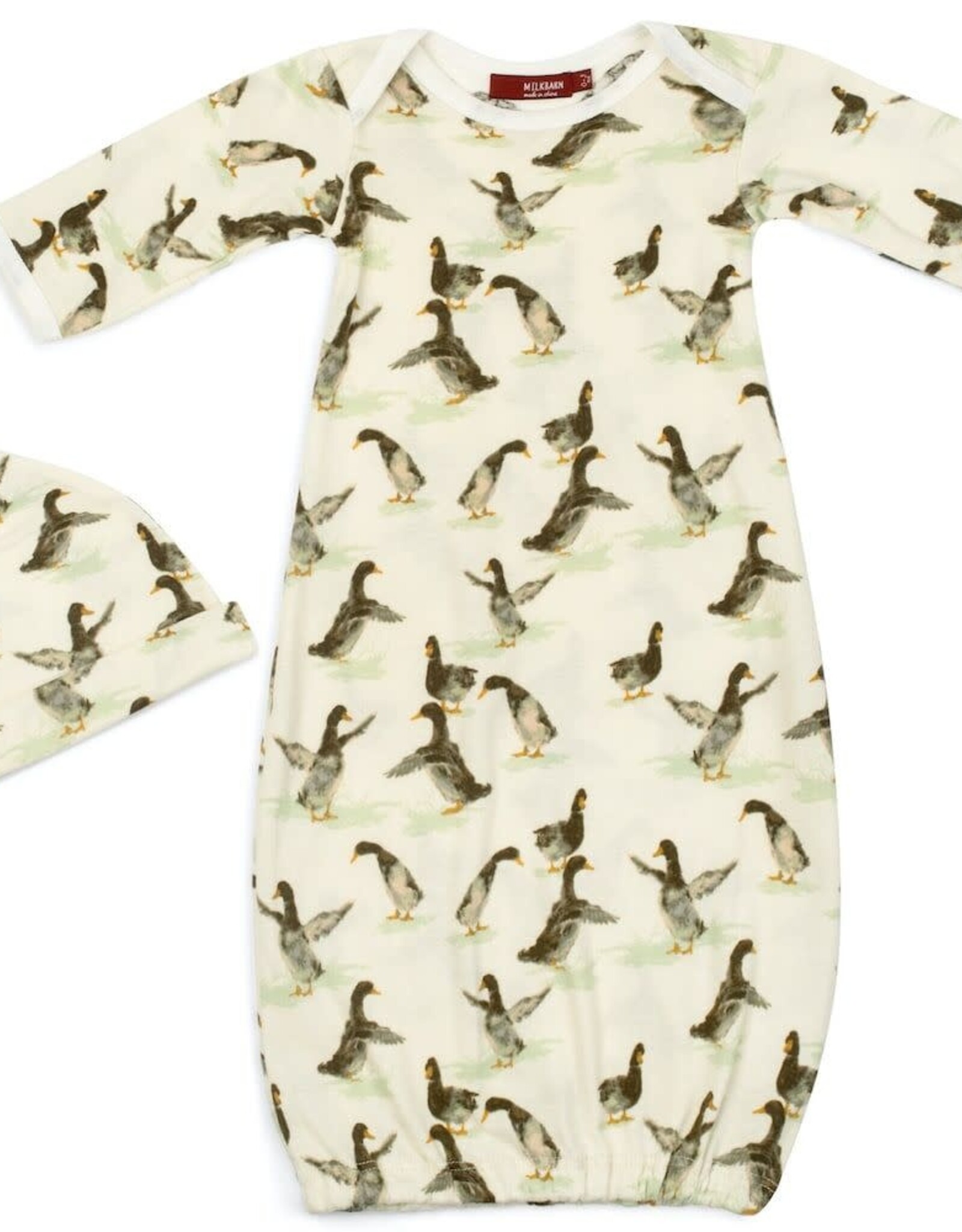 Milkbarn Duck Gown & Hat Set