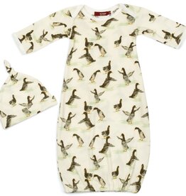 Milkbarn Duck Gown & Hat Set