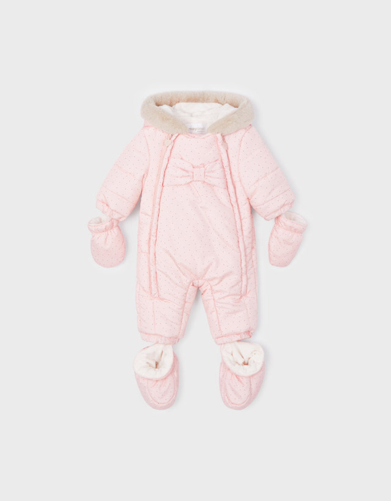Mayoral Baby Rose Microfiber Snowsuit