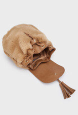 Abel & Lula Faux-fur Backpack in Camel