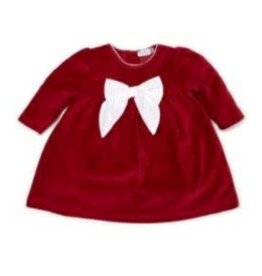 Kissy Kissy Jingle All The Way Velour Dress