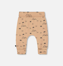 Deux Par Deux Bear & Mountains Organic Cotton Evolutif Pant