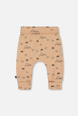 Deux Par Deux Bear & Mountains Organic Cotton Evolutif Pant