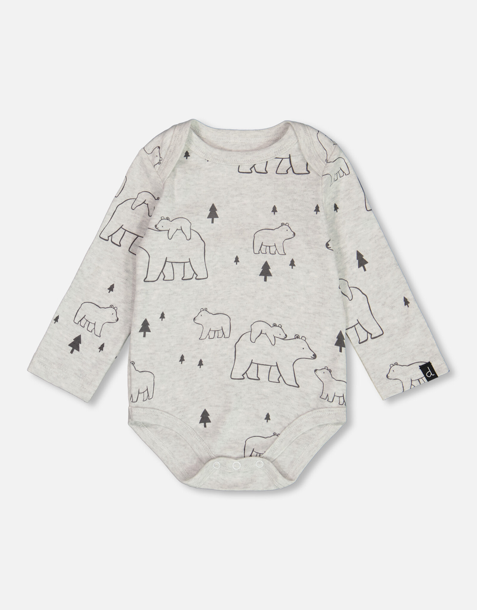Deux Par Deux Bear & Mountains Light Onesie