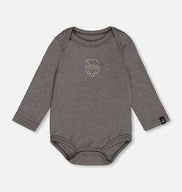 Deux Par Deux Steel Grey Bear Onesie