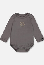 Deux Par Deux Steel Grey Bear Onesie