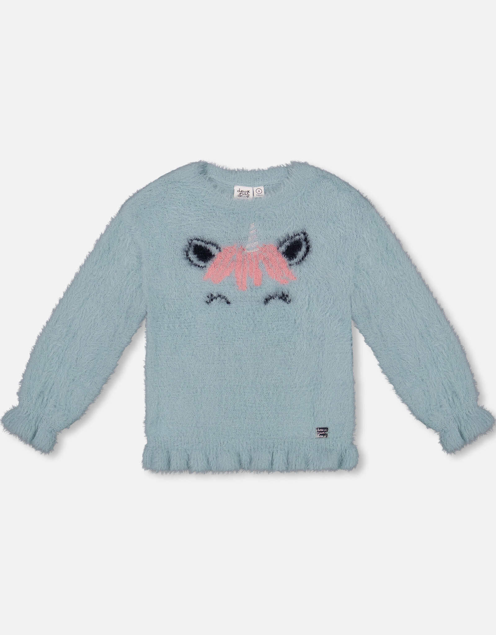 Deux Par Deux Pink Unicorn Girly Sweater