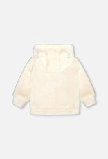 Deux Par Deux Baby Flowers Zip Up with Ears on Hood