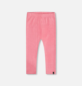 Deux Par Deux Azalea Pink Velvet Stretched Leggings