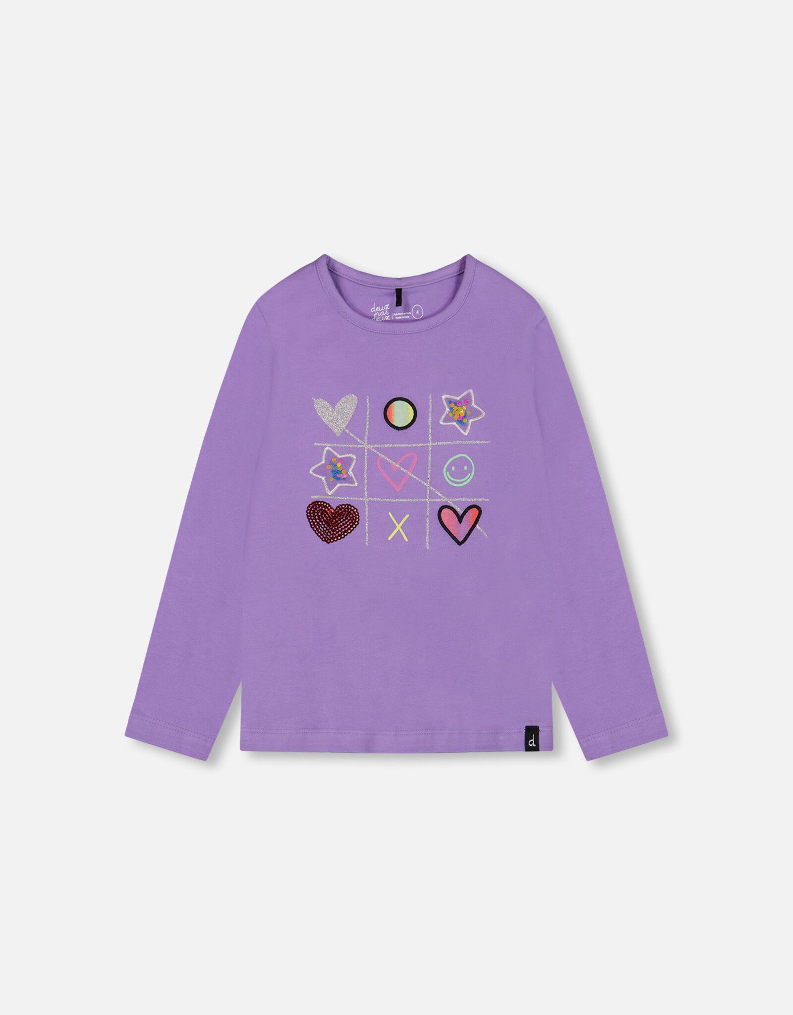 Deux Par Deux Bougainvillea Tic Tac Toe Long Sleeve