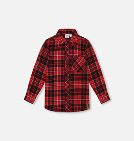 Deux Par Deux Holiday Plaid Button Up Shirt